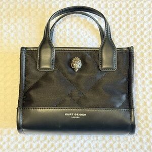 Kurt Geiger Black Quilted Mini Bag